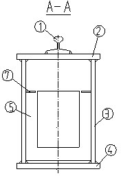 Welded-railway-type crane main beam