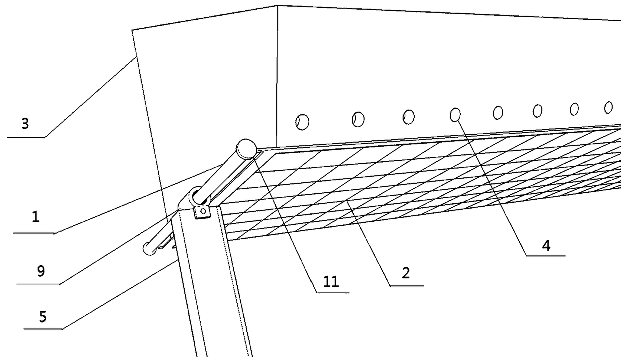 Dynamic and static combined type economical zone for urban river hardened side slope and construction method for dynamic and static combined type economical zone