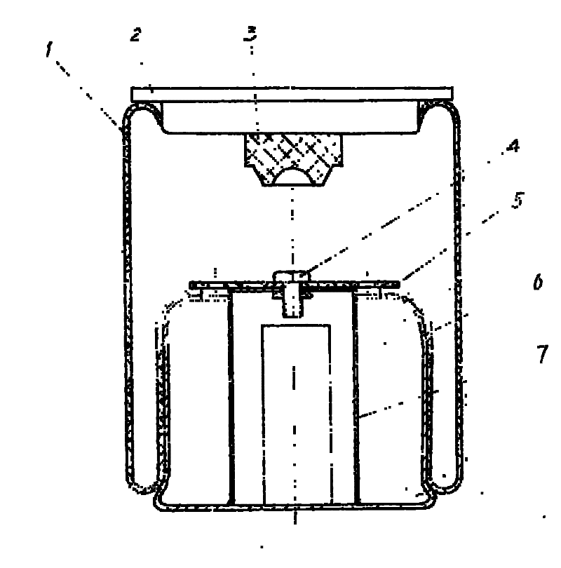 Air spring with function of regulating static stiffness by filler and regulating dynamic stiffness by pressure difference