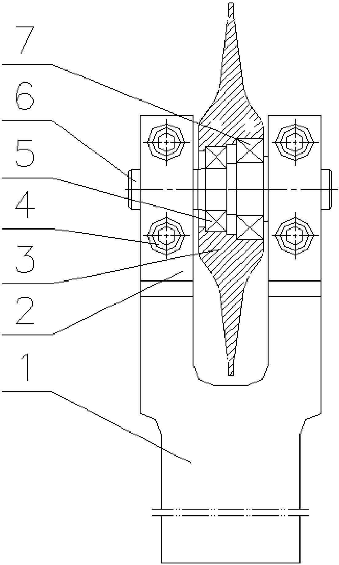 Bolt bar part circular groove rolling strengthening method and rolling strengthening device for turning lathe