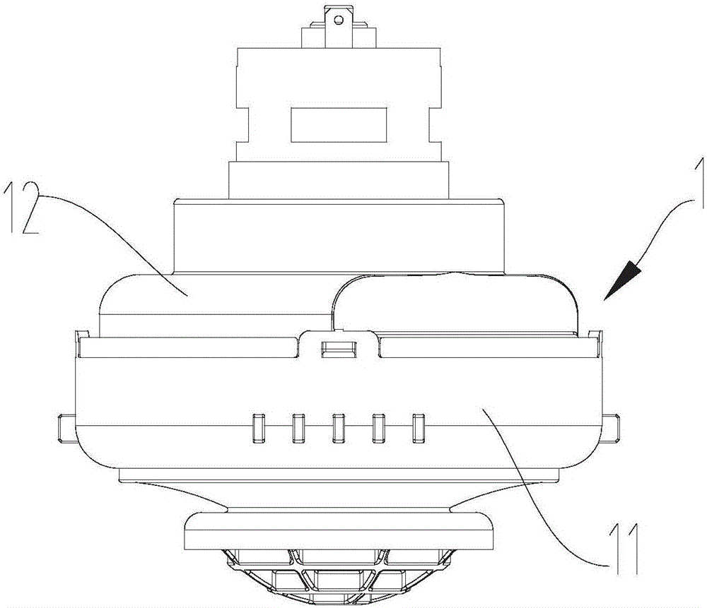 Motor noise reduction structure