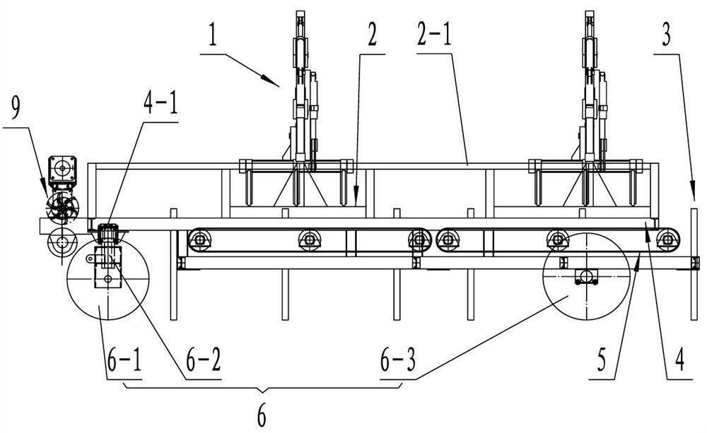 Whole-stem sugarcane feeding machine