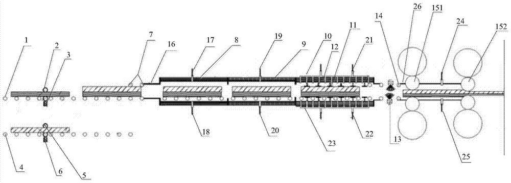 A method and device for preparing a metal composite panel