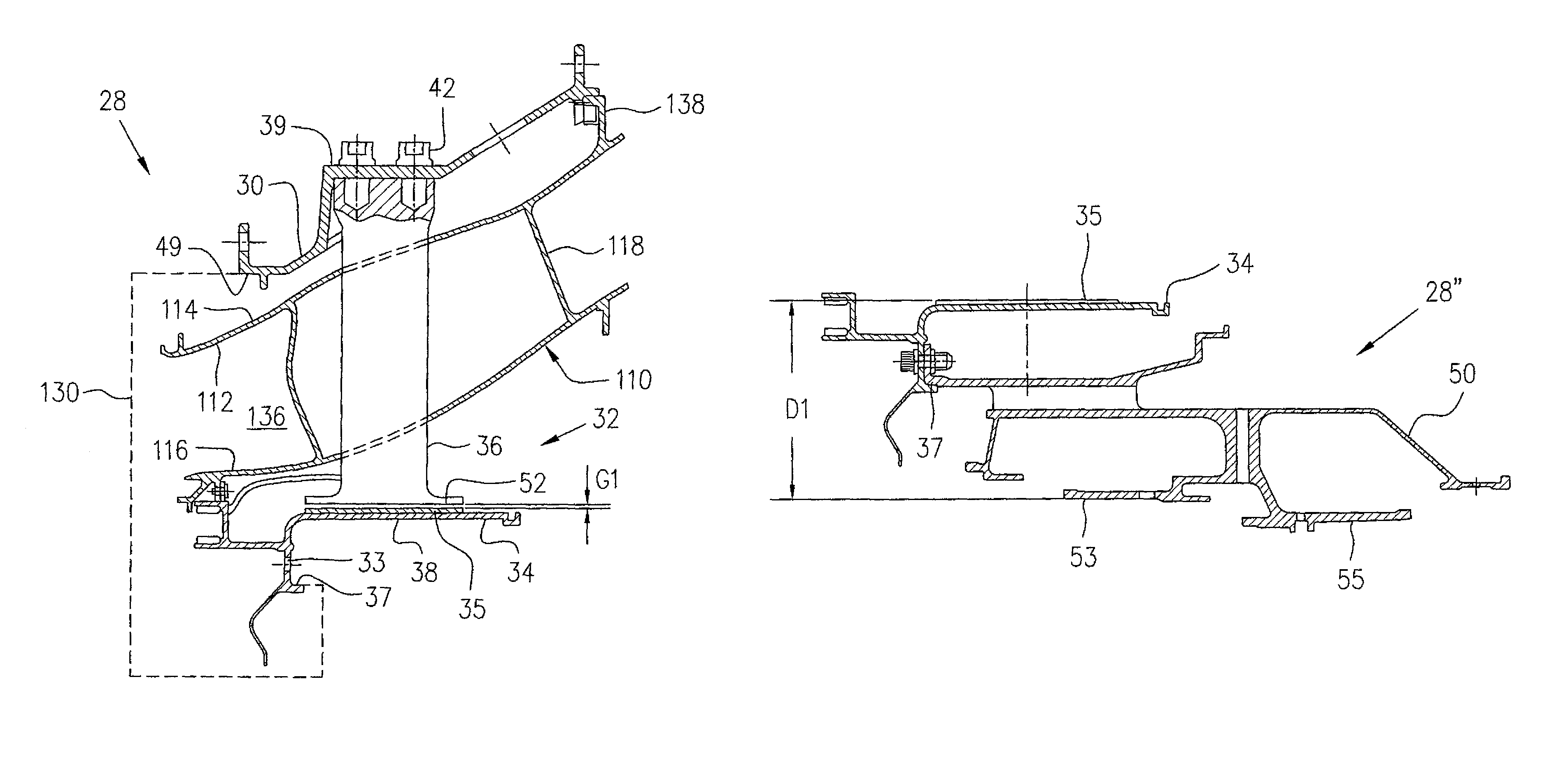 Method for centering engine structures