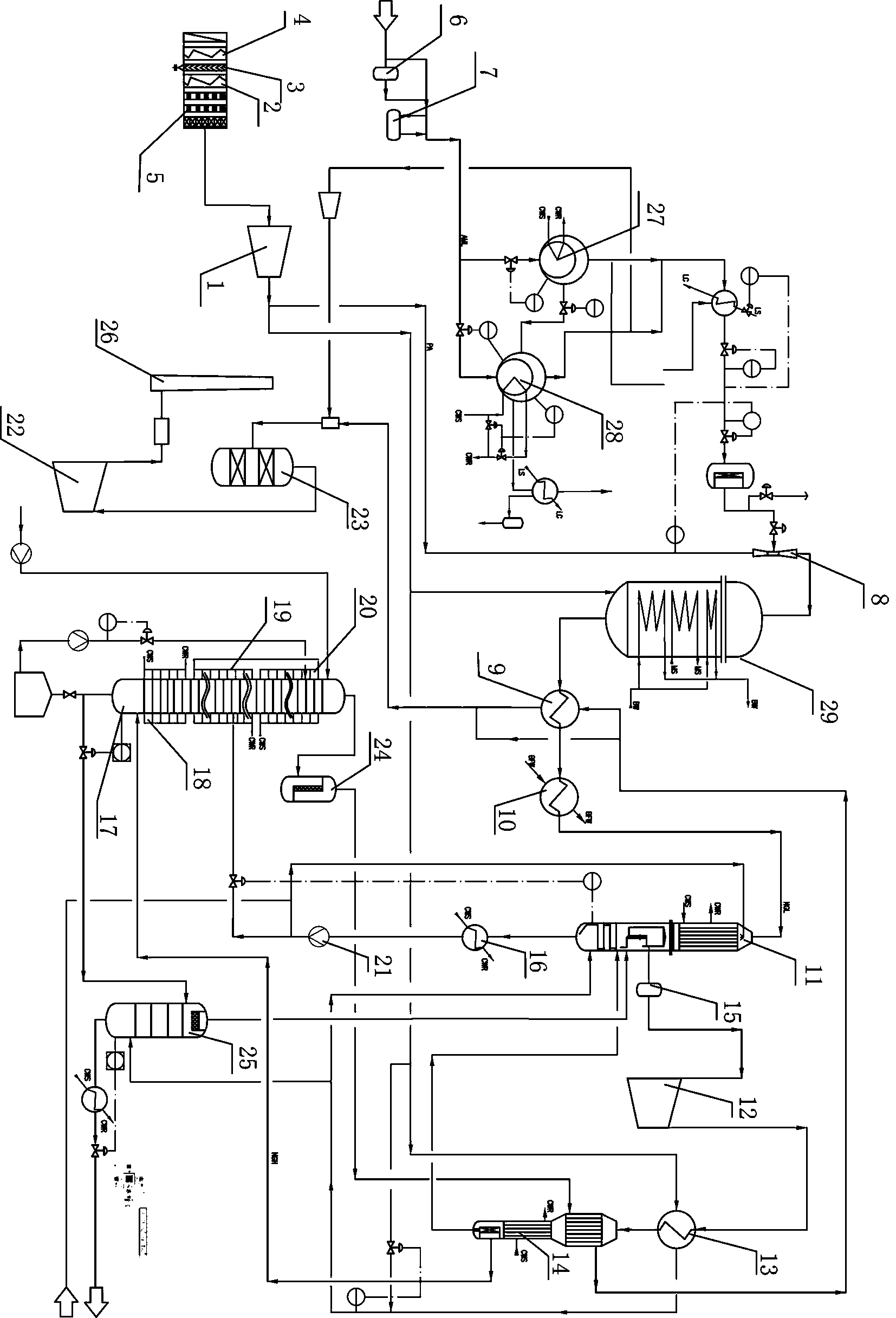 Method and device for preparing high-concentration dilute nitric acid