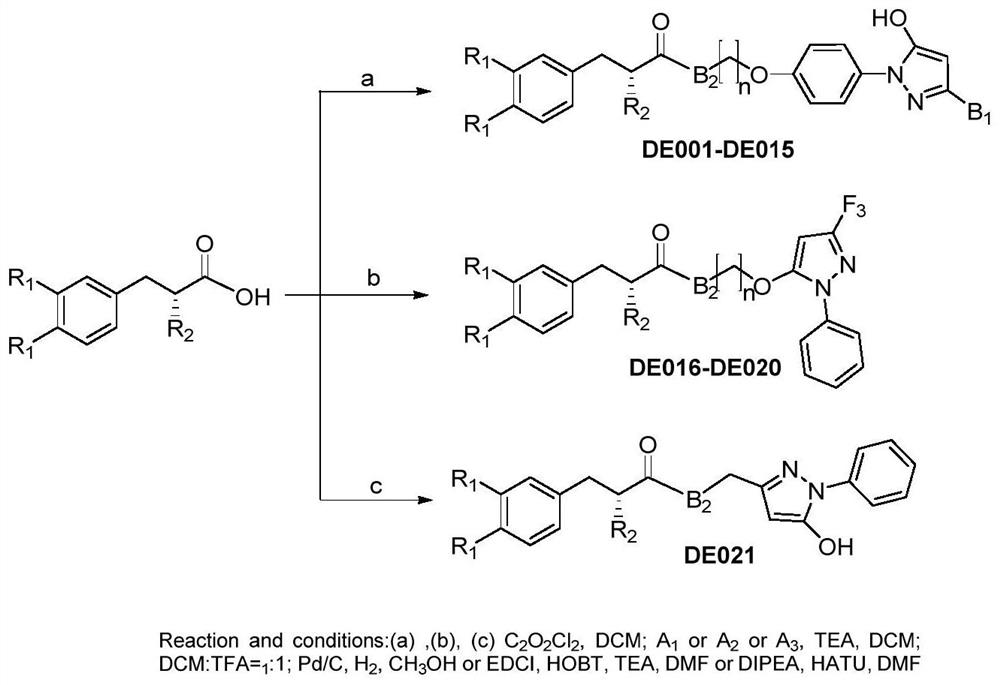 Danshensu derivativeS as well as preparation method and medical application thereof