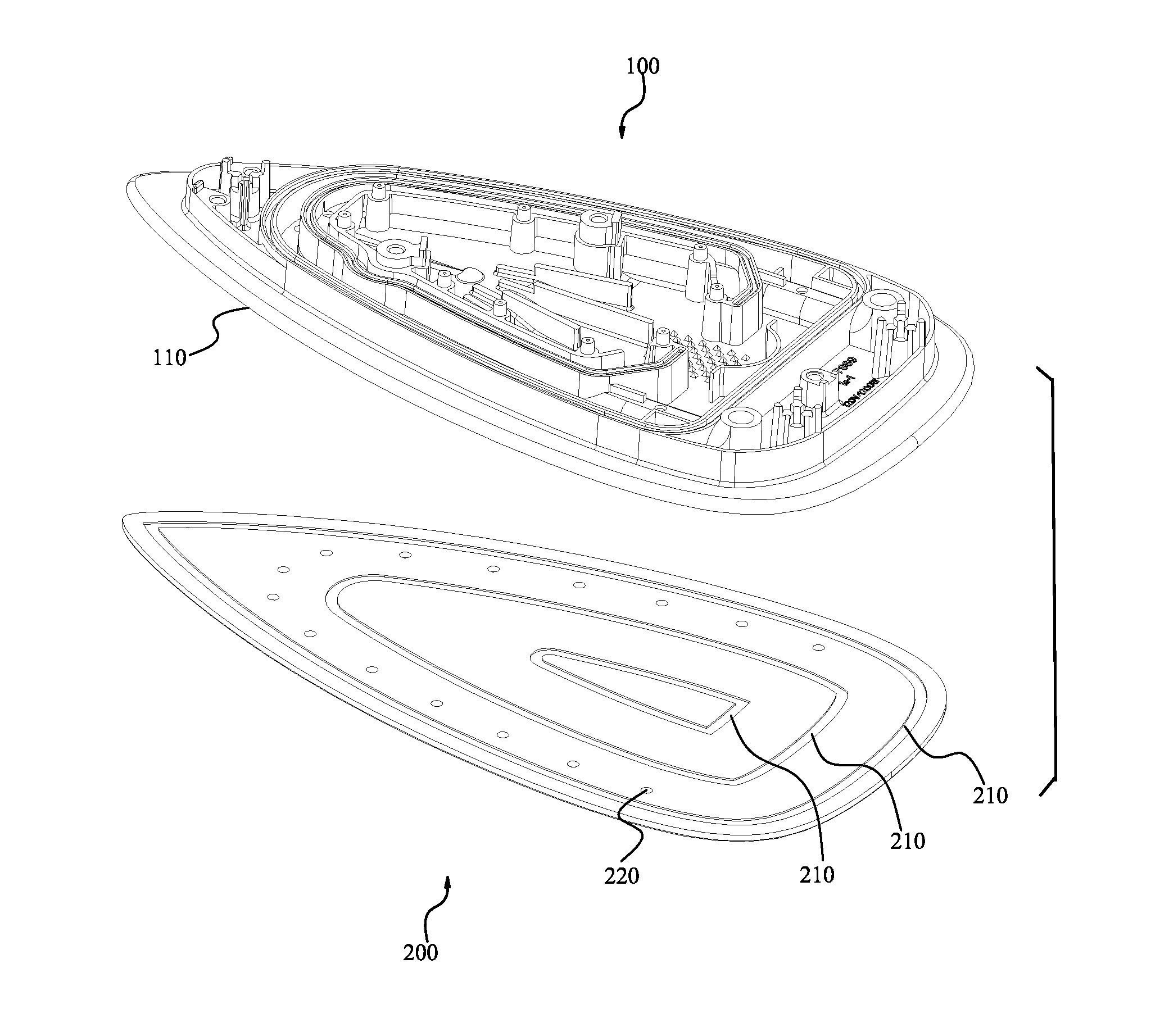 Electric heating plate of iron and the manufacturing method thereof