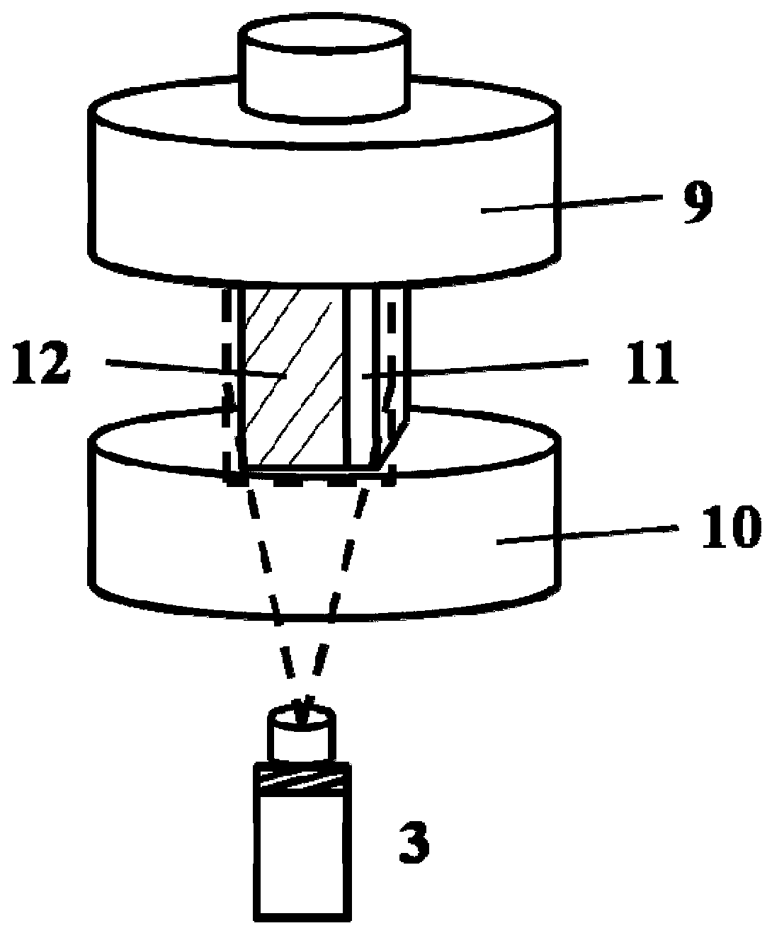 Flexure testing method and flexure testing device for quantitatively characterizing interface binding property of thin-film material