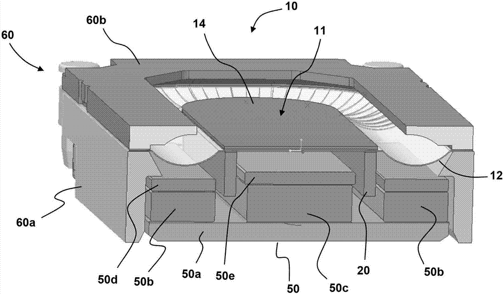 Electrodynamic transducer in ultrasonic mode