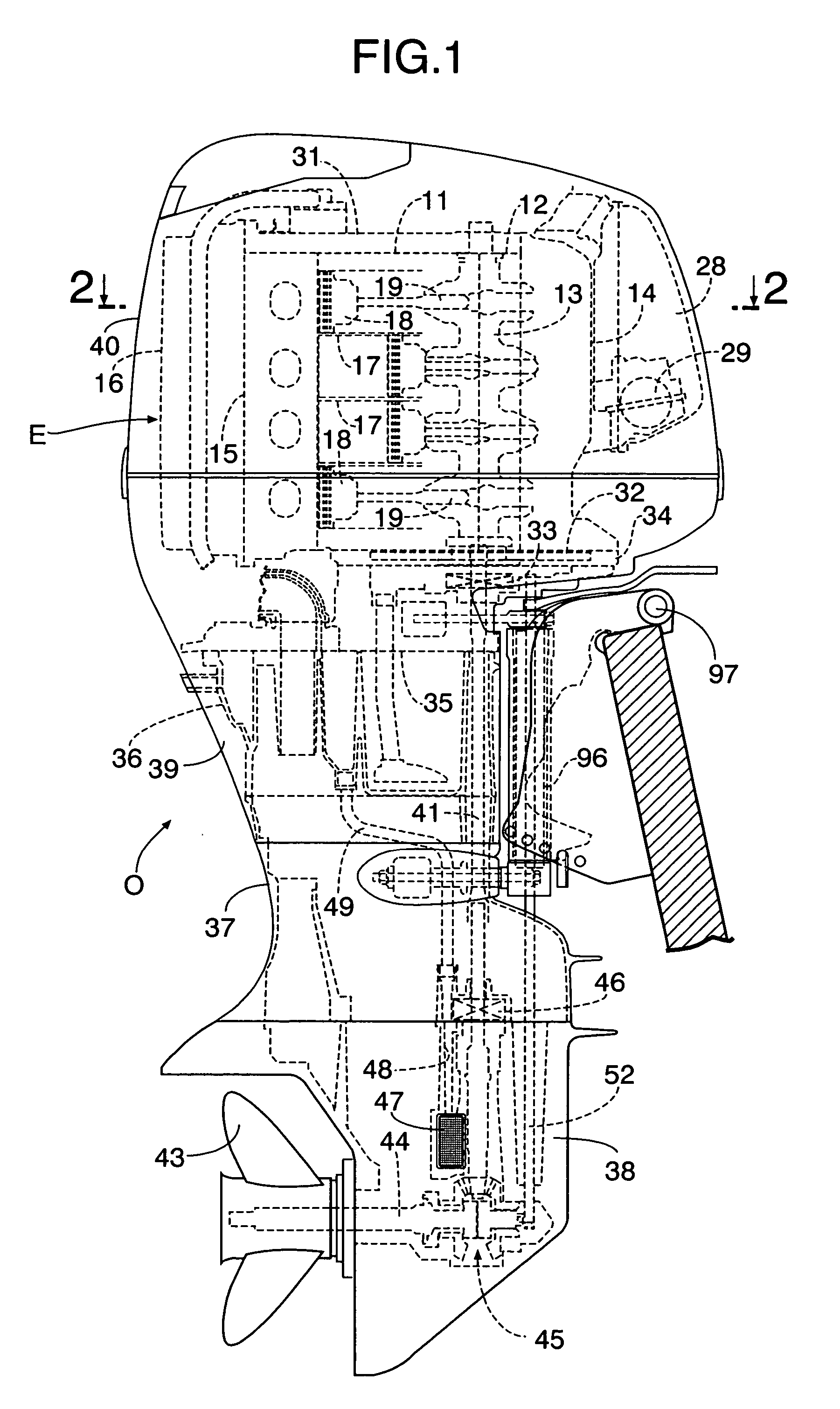 Water cooled engine