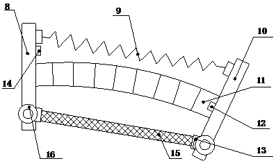 Bionic flexible body bending control system of quadruped robot