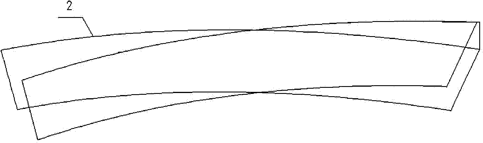 Method for processing H-shaped crankle beam