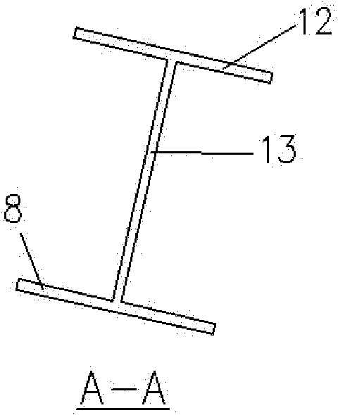 Method for processing H-shaped crankle beam