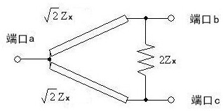 Quartering microstrip power divider