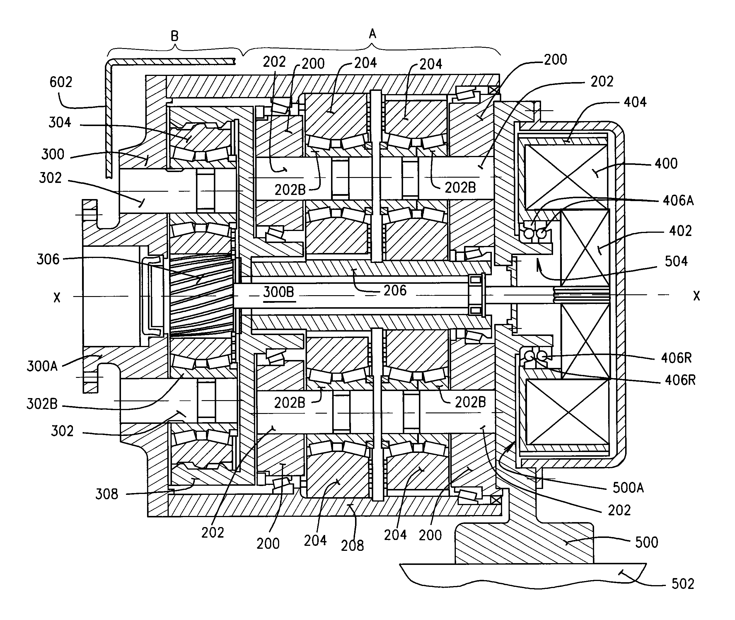 Modular assembly for an integrated flex pin drive with generator