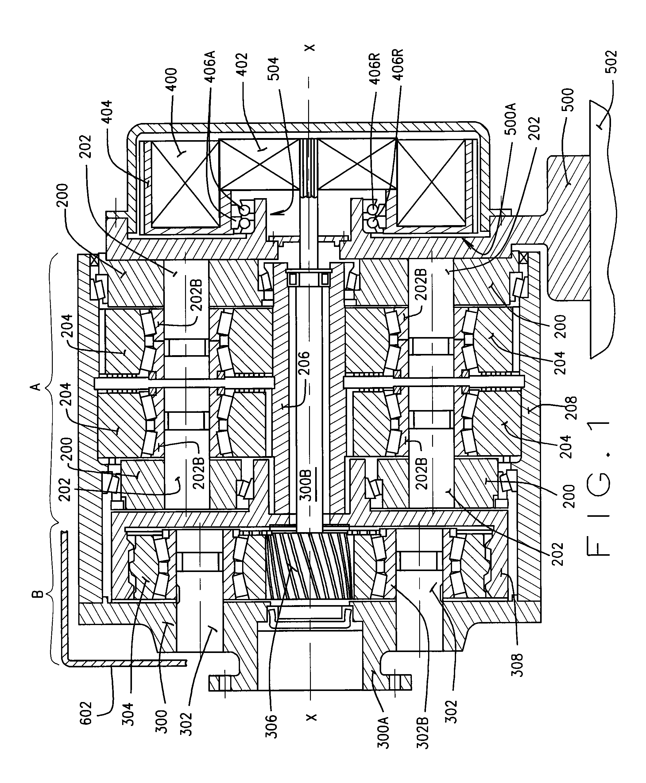 Modular assembly for an integrated flex pin drive with generator