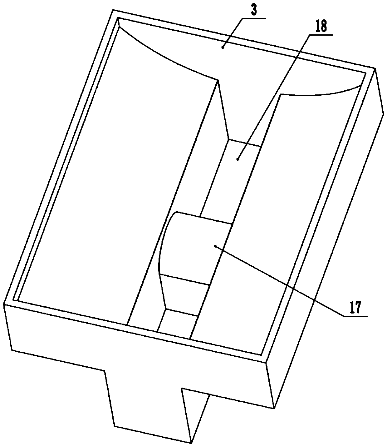 Environmental-friendly crushing and dedusting device for concrete wastes