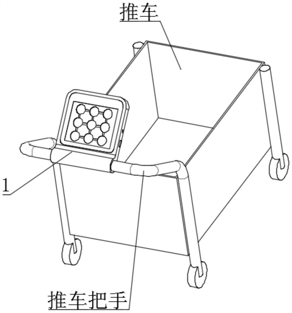 An intelligent cart with route indication function and its guidance system