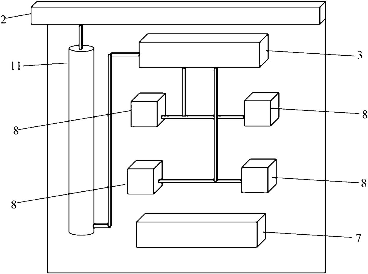 Self-powered heat dissipation shell of air conditioner outdoor unit