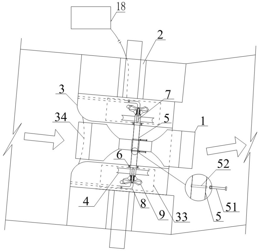 A hydraulic device for automatically fetching and delivering water and its application method