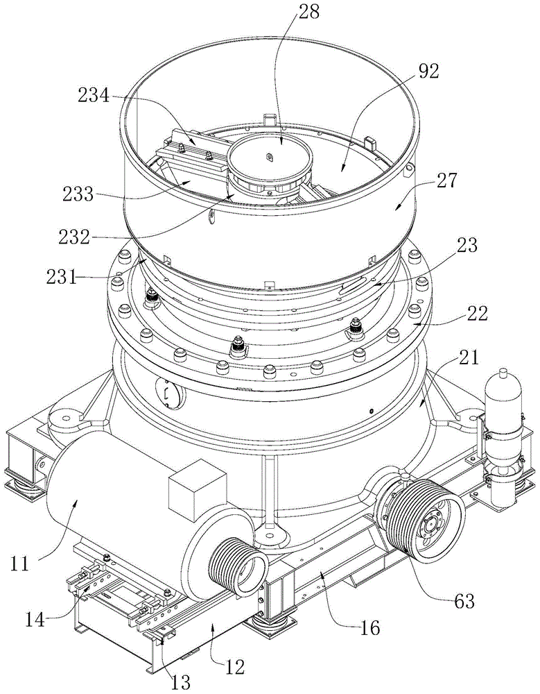 Hydraulic type cone crusher