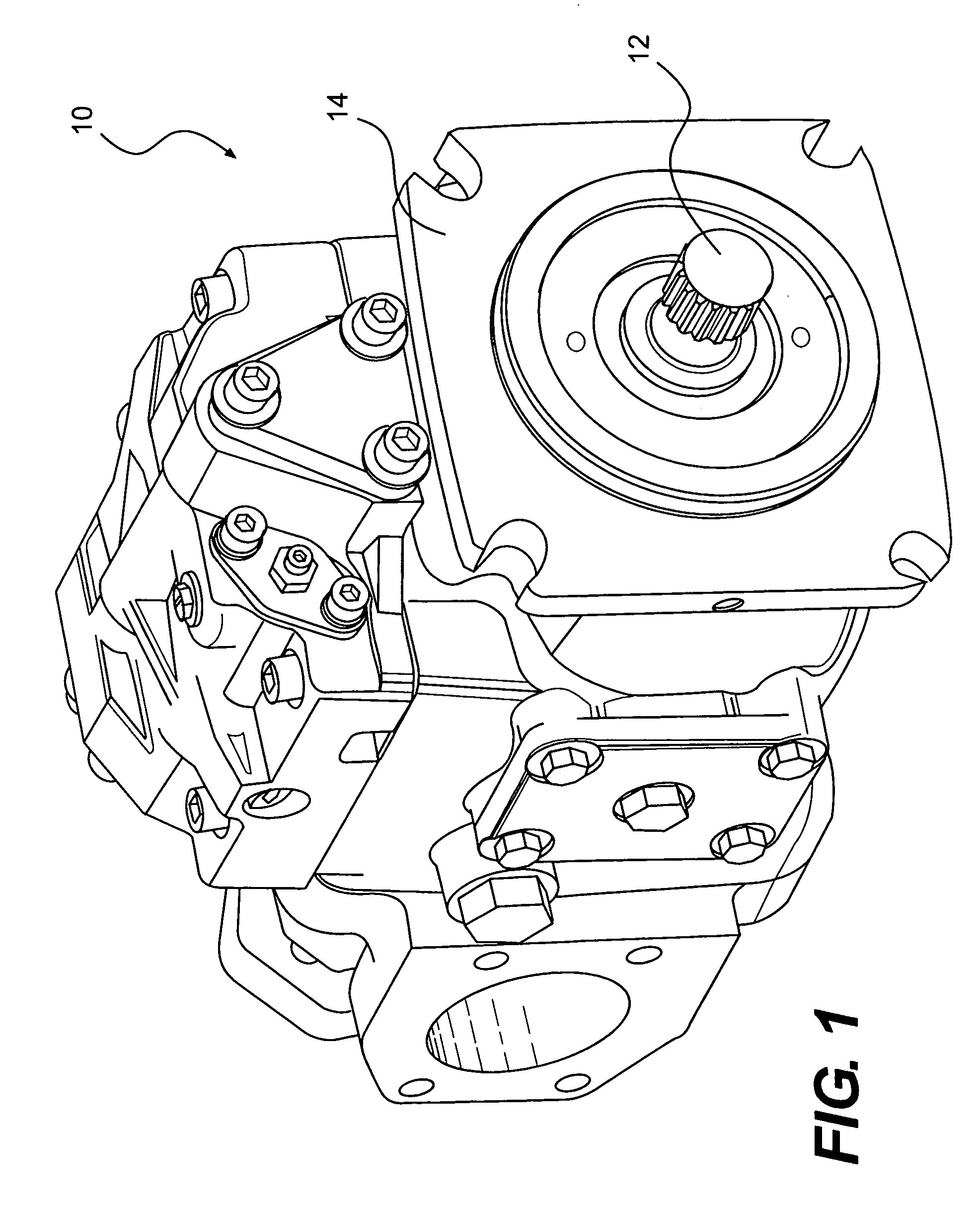 Pump having pulsation-reducing engagement surface