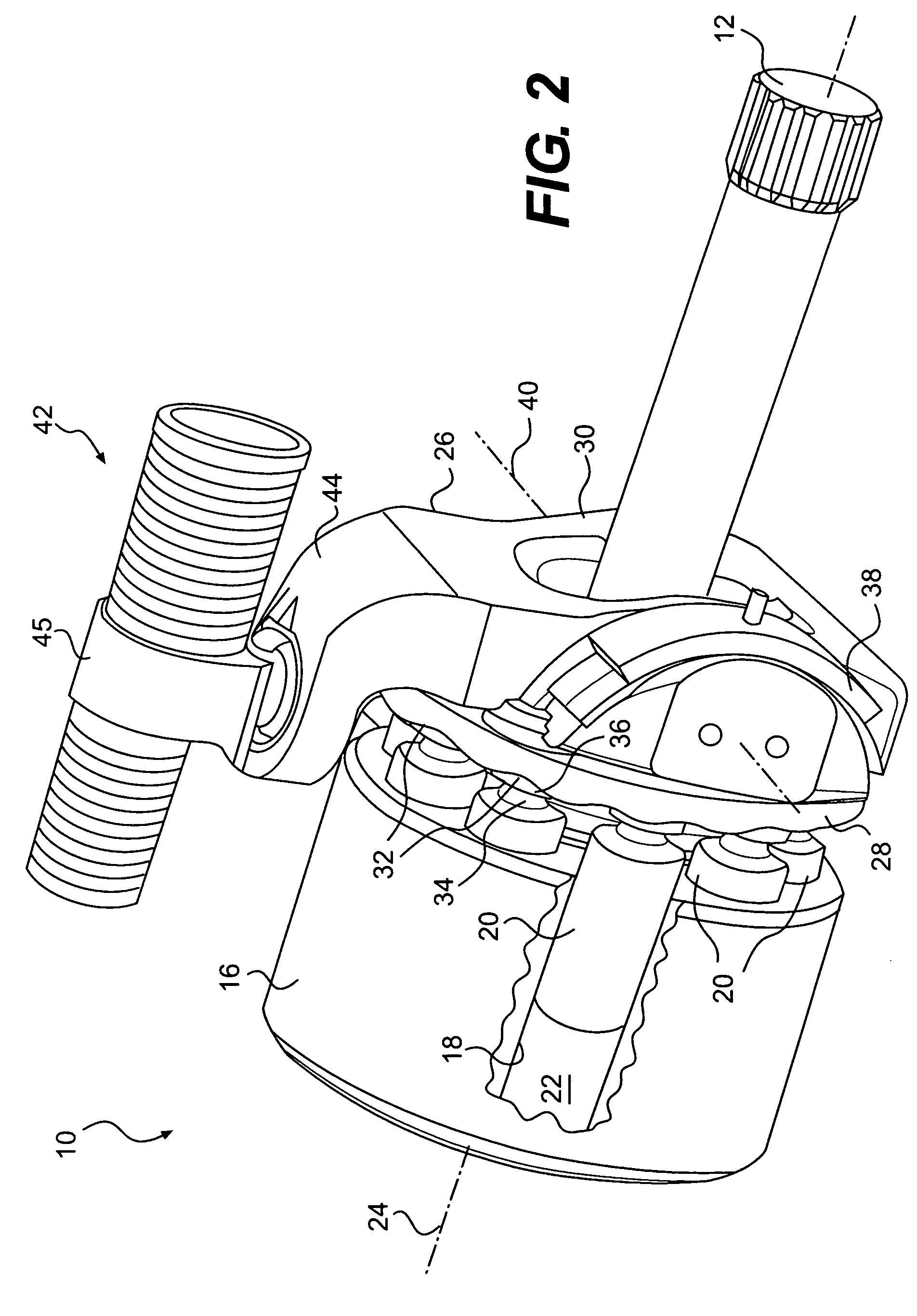 Pump having pulsation-reducing engagement surface