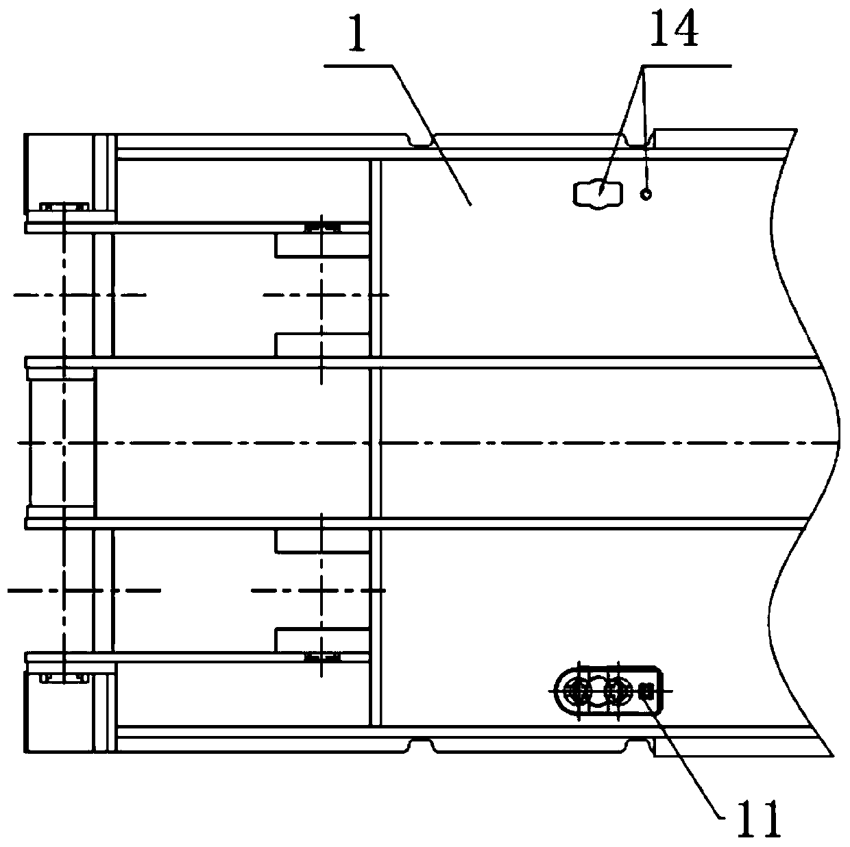 Tilting preventing device connecting clamp seat for hydraulic supports