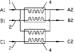 Afterburning-type lithium bromide absorption heat exchange system capable of simultaneously providing two loops of hot water