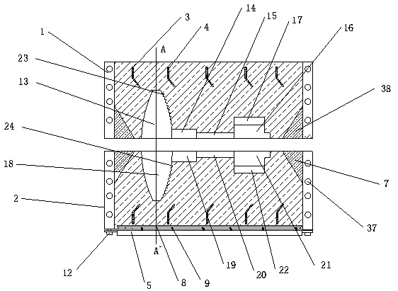 Forming die for piston valve plate