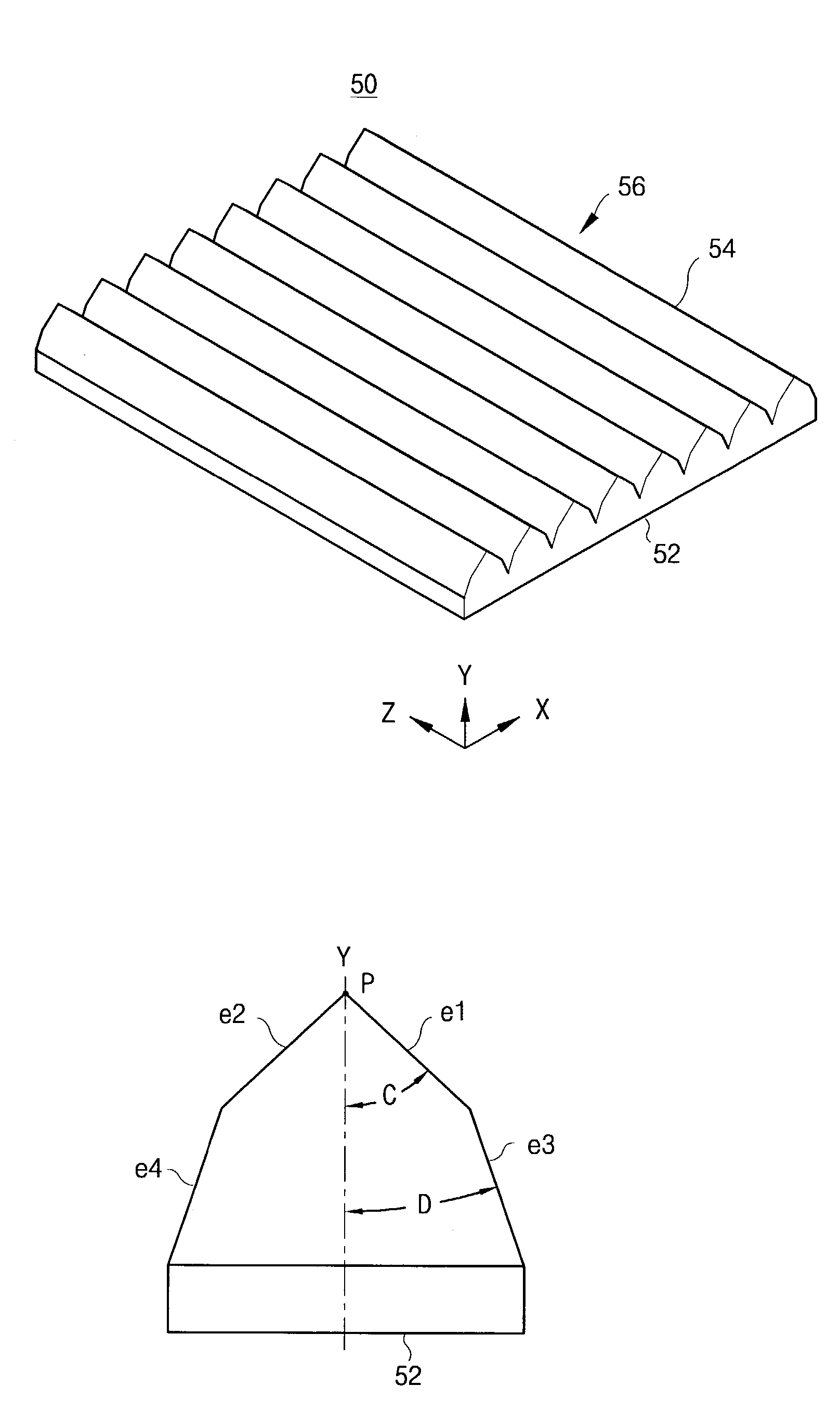 Prism sheet and liquid crystal display having the same