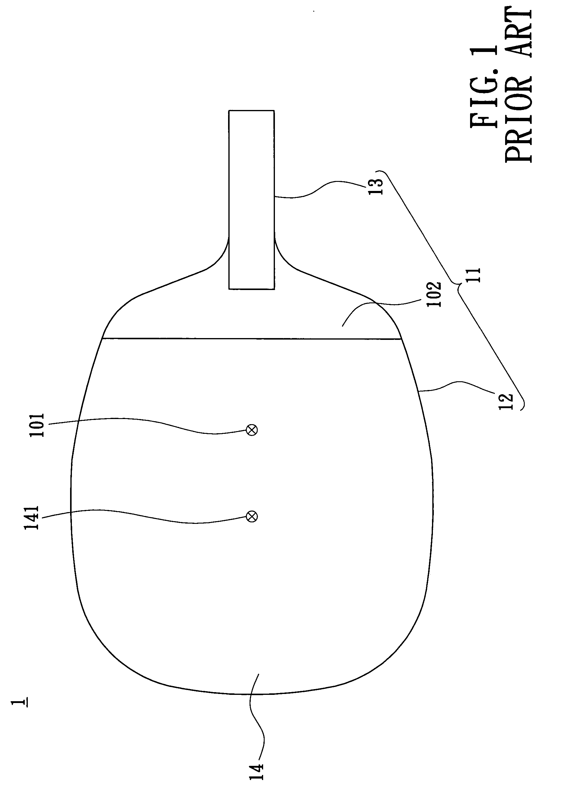 Racket with a center of gravity approximate to a center of a rubber sheet