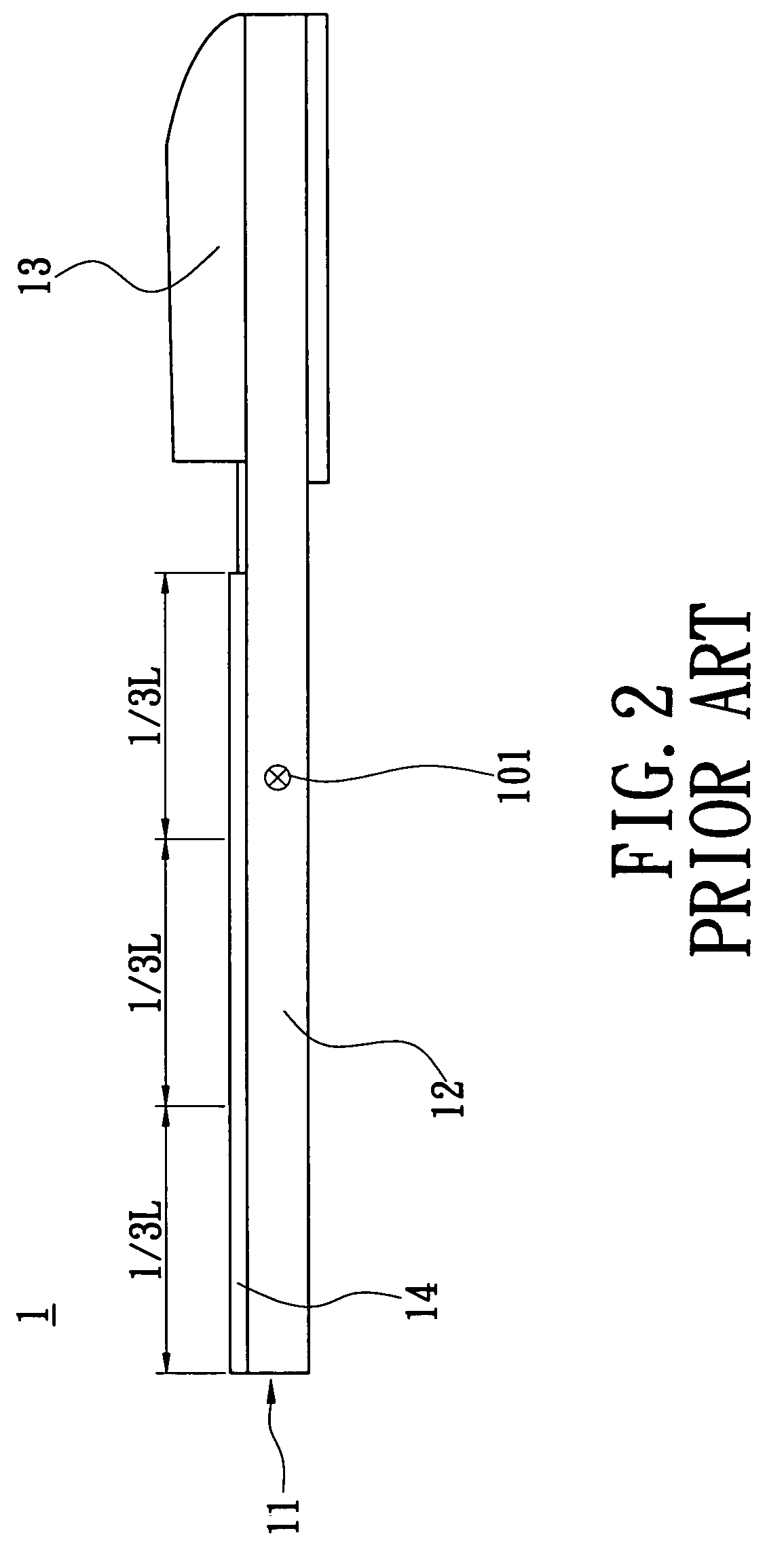 Racket with a center of gravity approximate to a center of a rubber sheet