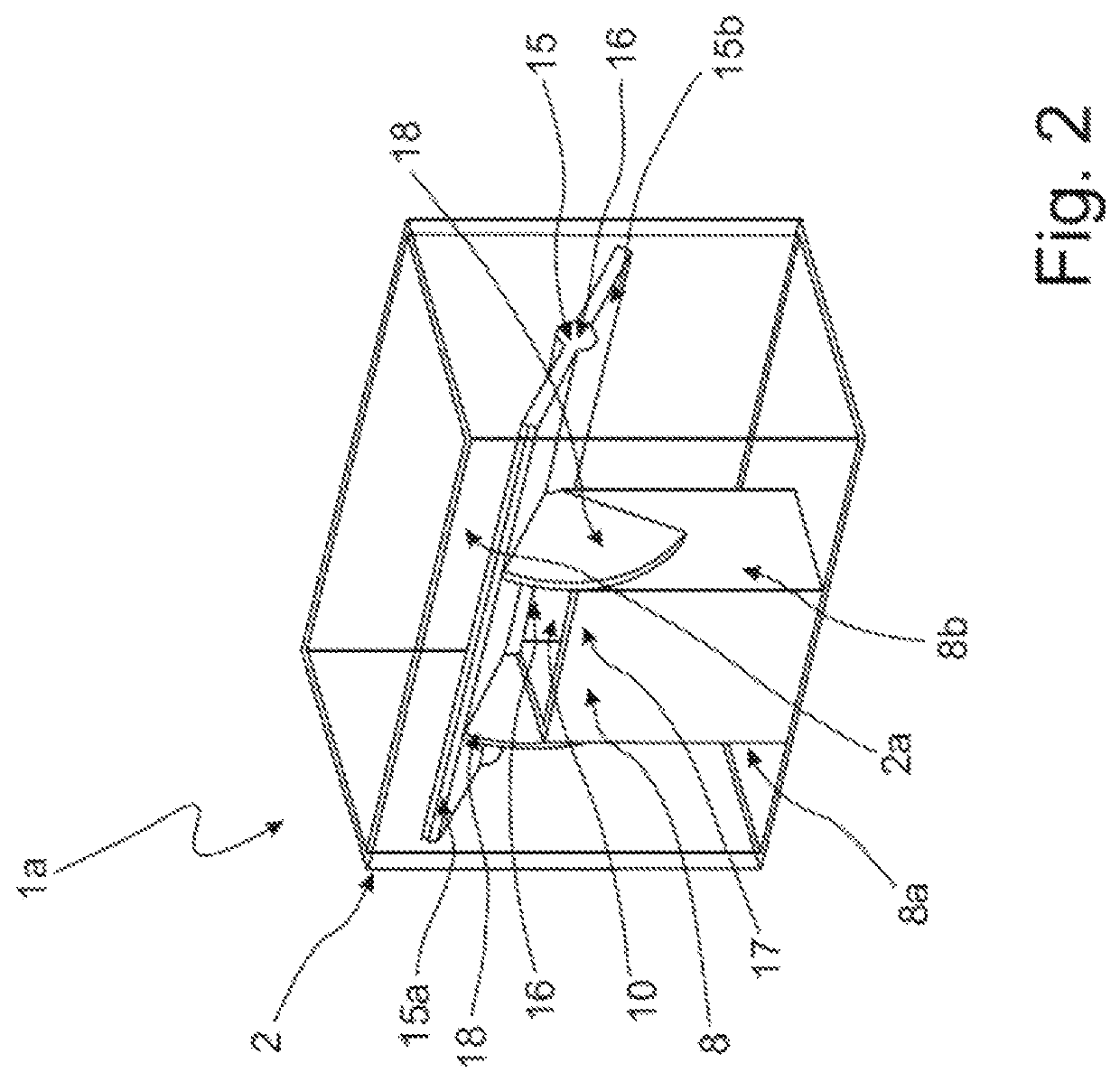 Warm air channel outlet control device