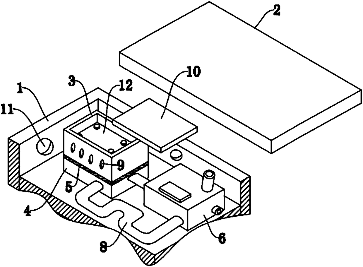 Waterproof heat-conducting lithium battery pack case