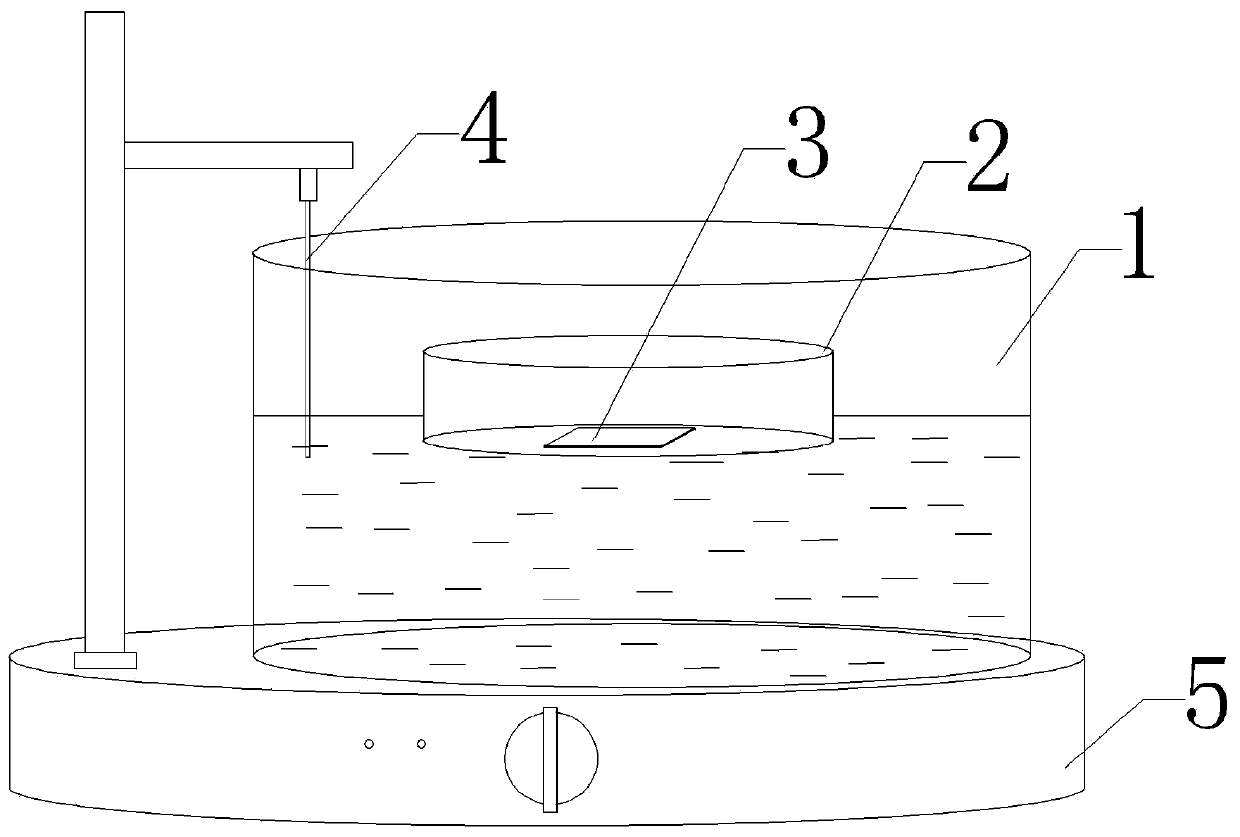 Method for preparing large-size three-dimensional photonic crystal through constant-temperature liquid baking method