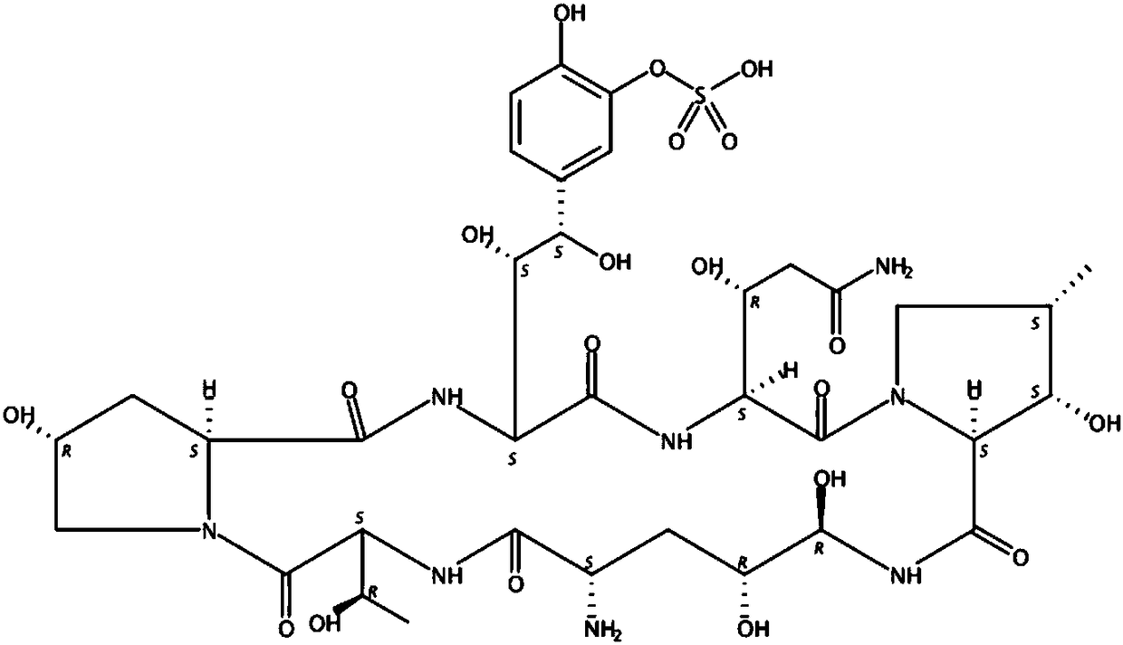 Method for preparing micafungin sodium precursor