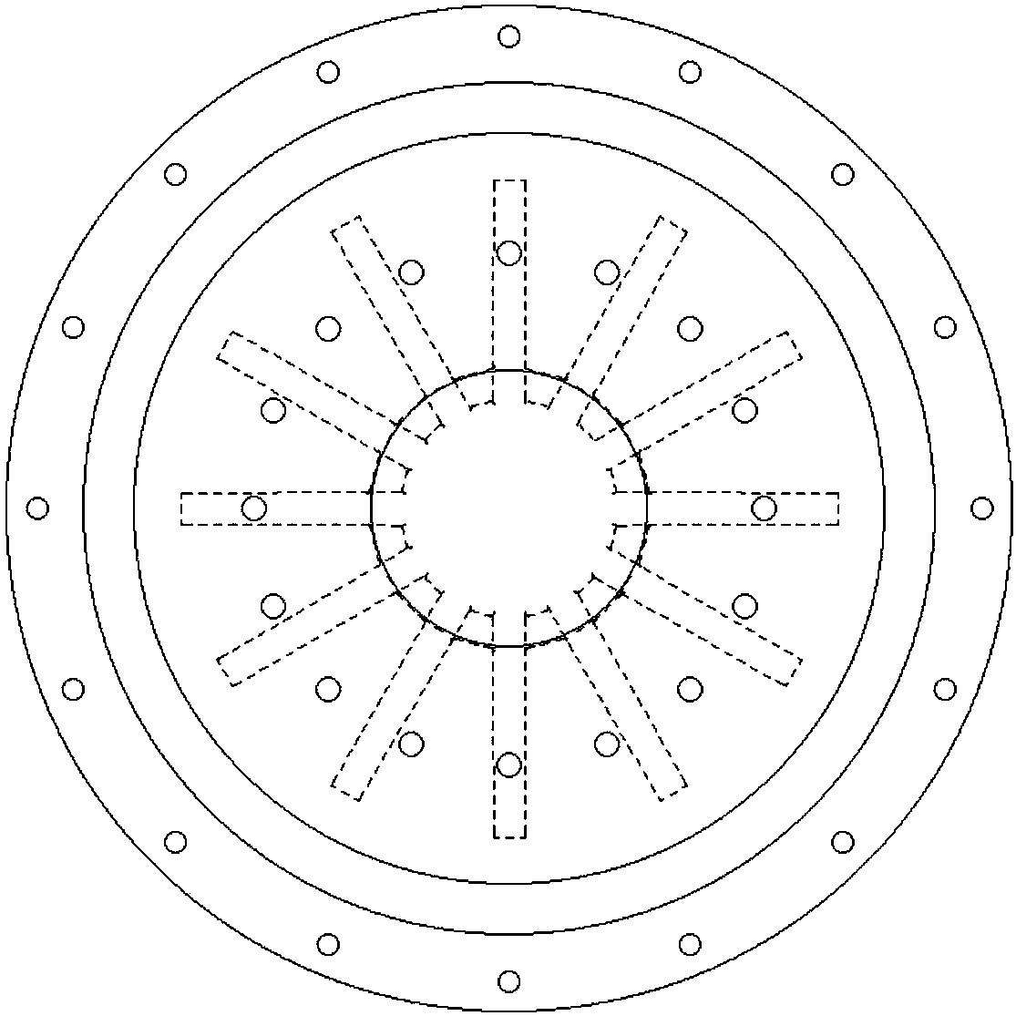 Graphite crucible vibration forming die