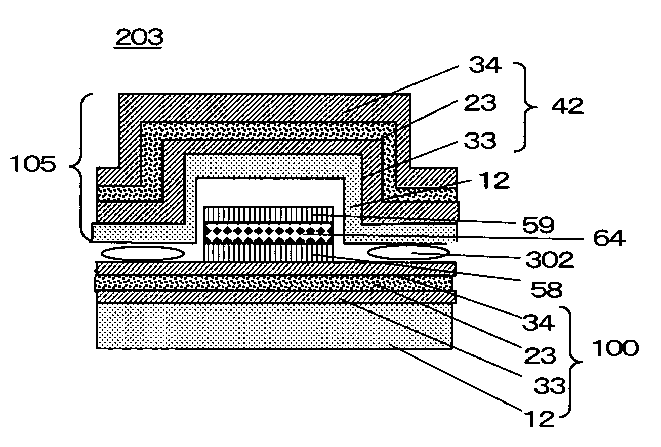 Layered product, luminescence device and use thereof