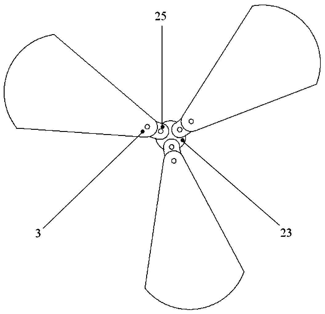 Blade fault diagnosis test device based on visual information processing