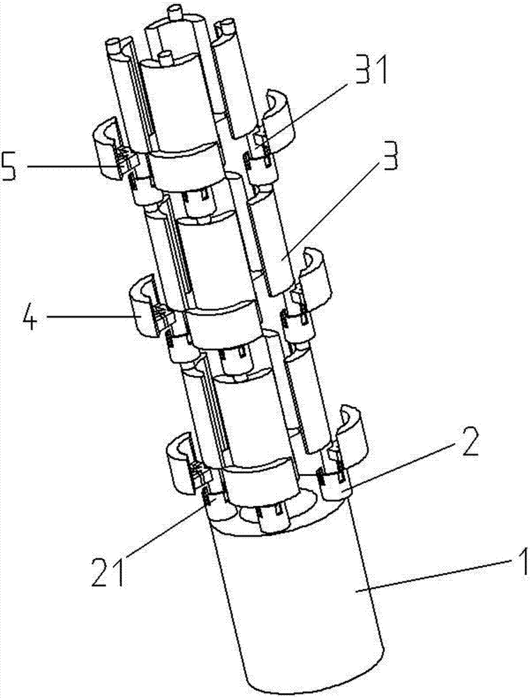 Tilting prevention device for electric pole