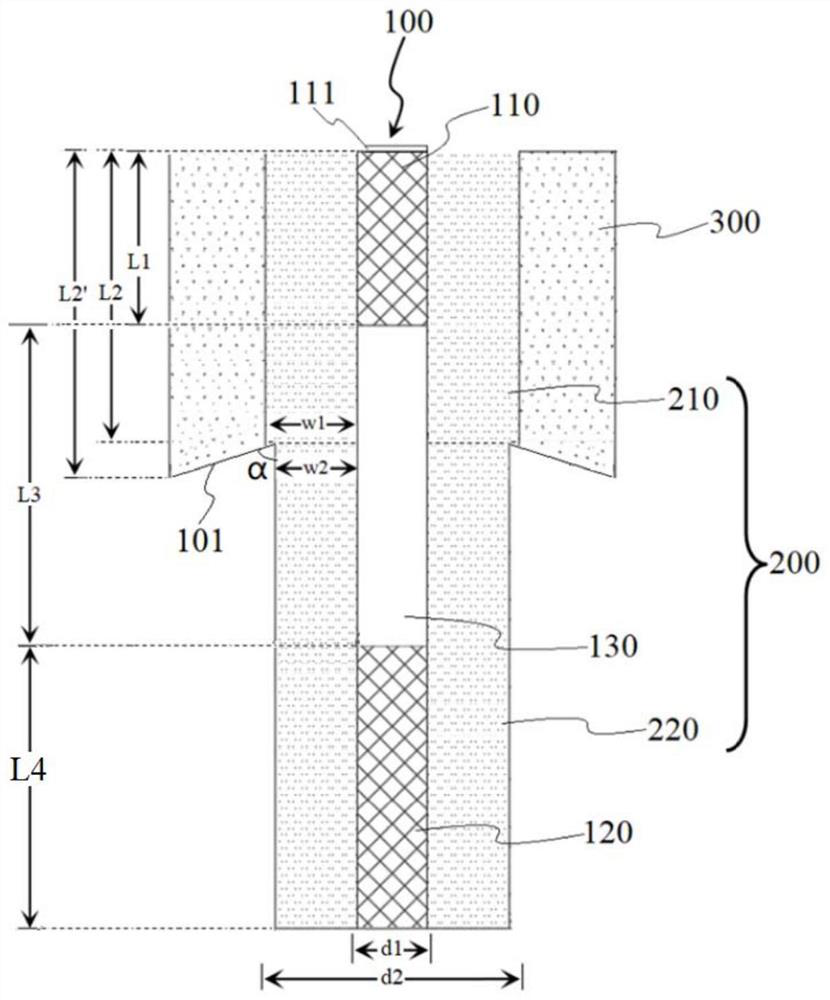 Buried recharge well and recharge system suitable for sponge city