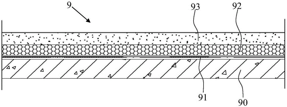 Construction method for restoration of secondary hole excavation in constructed roof for pipeline penetration