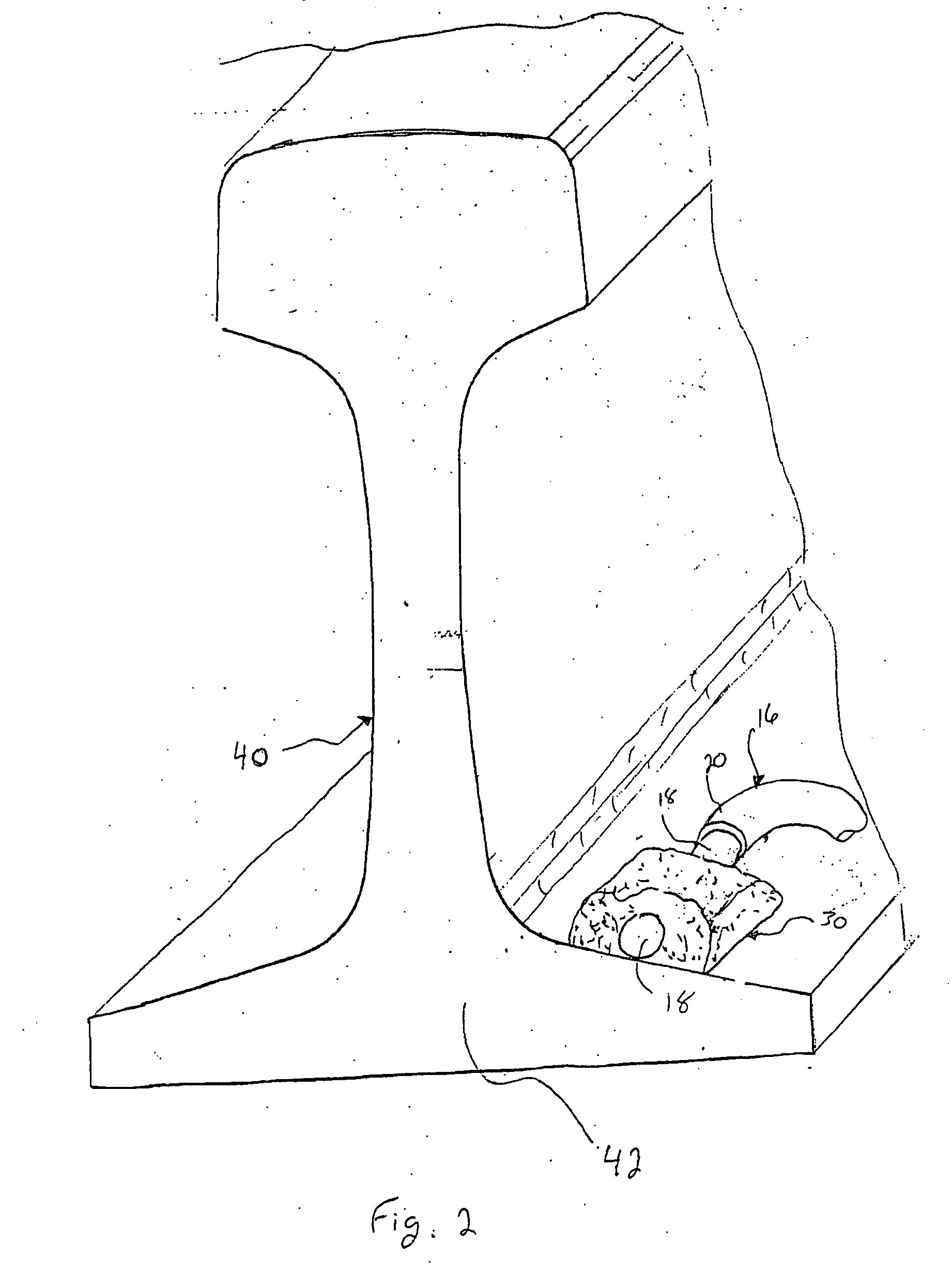 Conductive railroad attachment