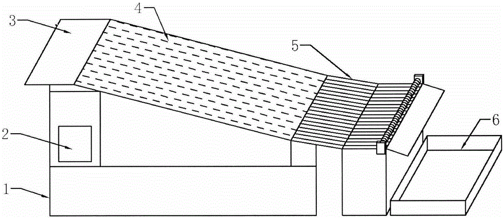 Large-scale small-fish gutting machine