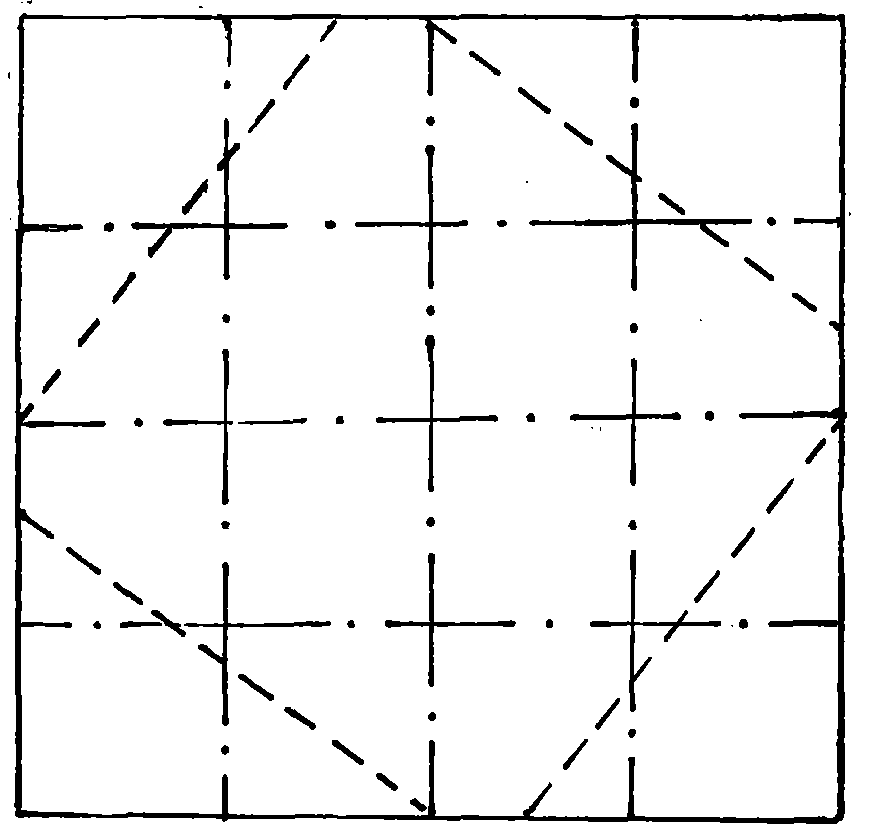 Sharp-cornered hopper-shaped box