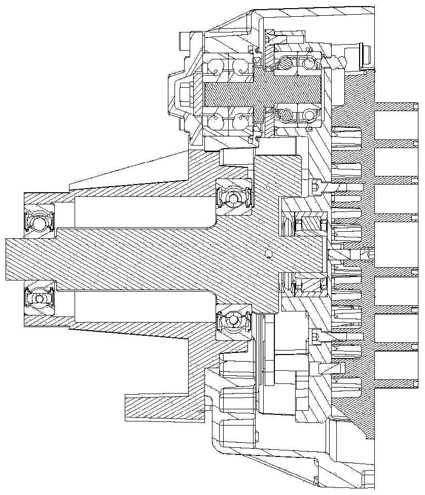 Closed-type high-reliability anti-autorotation oil-free vortex air compressor