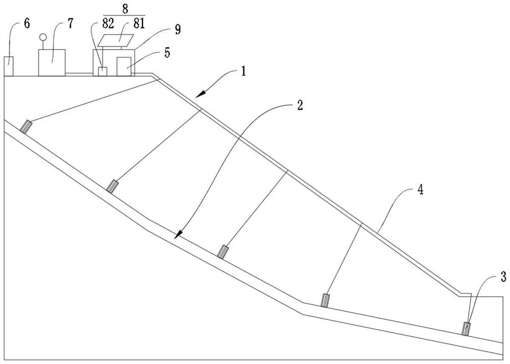 Method and system for monitoring adjacent rock stratums above soft interlayer of side slope