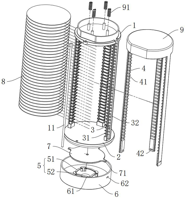 A double-supported silicon boat with adjustable relative height and heat treatment device