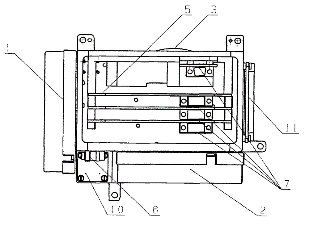 Double-shaft rotation optical fiber strapdown inertia navigation device